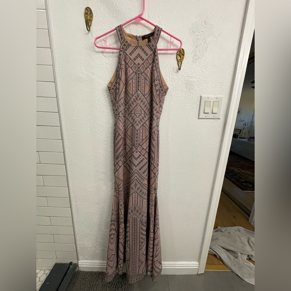 Rare BCBGMaxAzria formal geometric gown